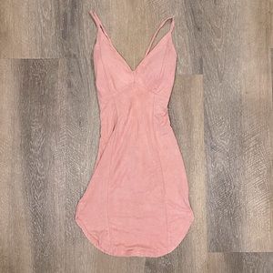 Pink strappy dress